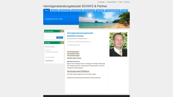 Website Screenshot: EUREAL Vermögensverwatung GmbH
Versicherungsmakler - Vermögensberatungskanzlei SCHATZ & Partner - Date: 2023-06-26 10:20:47