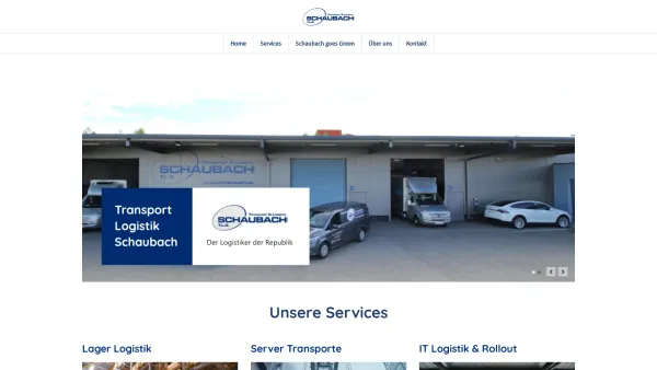 Website Screenshot: T.L.S. Transport Logistik Schaubach - Home - Transport Logistik Schaubach - Date: 2023-06-26 10:20:47