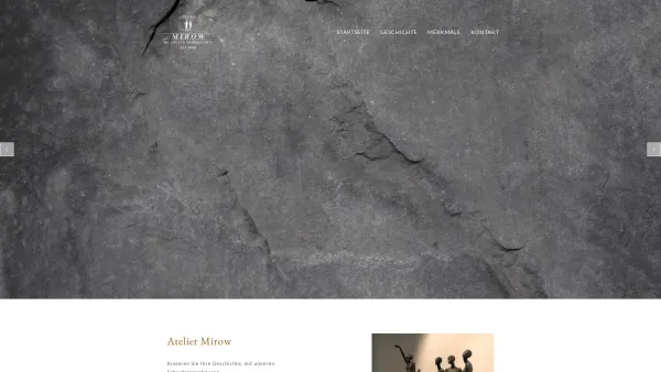 Website Screenshot: Atelier Mirow
Rene`Litzlbauer - Startseite - Schaufensterpuppe - Date: 2023-06-14 10:45:00