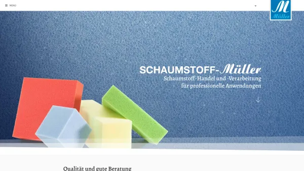 Website Screenshot: Schaumstoff Müller Ewald Müller GmbH - Schaumstoff Müller - Date: 2023-06-15 16:02:34