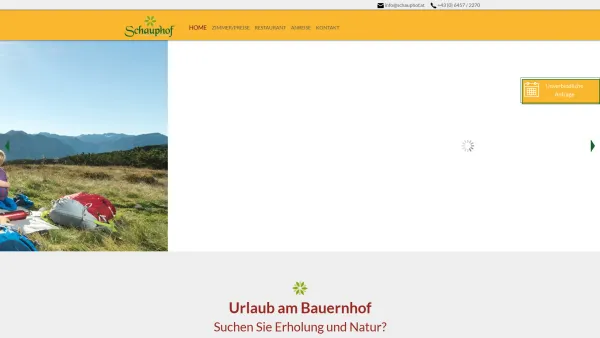 Website Screenshot: Schauphof EService von doppelpack.com - Schauphof Jausenstation - Schauphof Zimmer Jausenstation Camping - Date: 2023-06-26 10:20:47