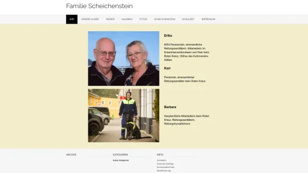 Website Screenshot: Versicherungsmaklerin Erika Scheichenstein, 1220 Wien - Familie Scheichenstein - Date: 2023-06-26 10:20:47