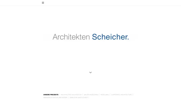Website Screenshot: ArchitektenScheicher. Architektur Bauten und Projekte Adnet Salzburg. - - Architekten Scheicher - Date: 2023-06-26 10:20:47