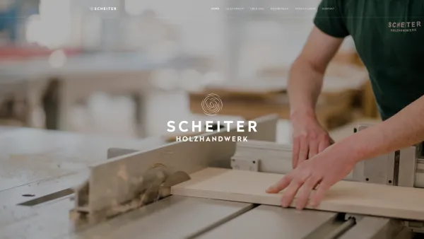 Website Screenshot: Tischlerei Scheiter GmbH Inh. Rudolf Scheiter - Scheiter Holzhandwerk - Date: 2023-06-14 10:45:00