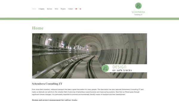 Website Screenshot: Schembera Co - Schembera Consulting ZT – Planung von Festen Fahrbahnen und Masse-Feder Systemen - Date: 2023-06-26 10:20:47