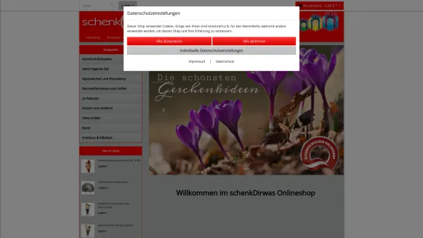 Website Screenshot: HIAS-TIROL WEBshop Die Adresse WEB - SchenkDirwas Geschenkeshop - Date: 2023-06-26 10:20:47