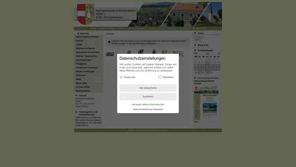 Website Screenshot: Gemeinde www.schenkenfelden.at - Schenkenfelden - GEM2GO WEB - Startseite - Date: 2023-06-14 10:45:00