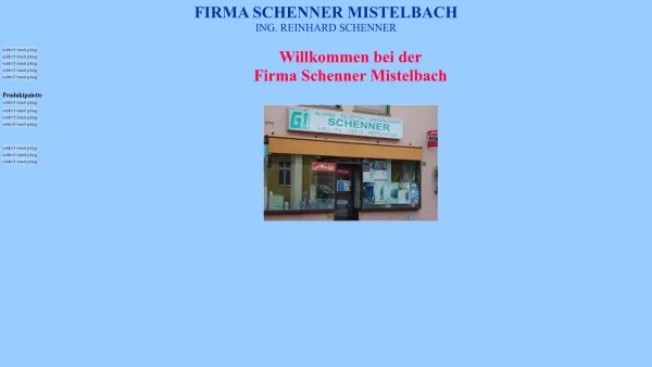 Website Screenshot: Ing. Reinhard Firma Schenner Mistelbach - Untitled Document - Date: 2023-06-14 10:45:00
