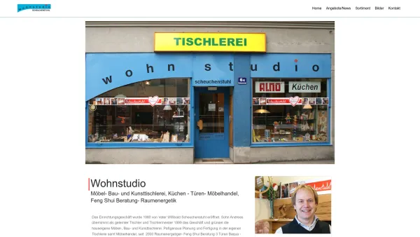Website Screenshot: Wohnstudio Andreas Scheuchenstuhl - shoppingwels - Geschäfte - Wohnstudio Möbel- Bau- und - Date: 2023-06-26 10:20:50