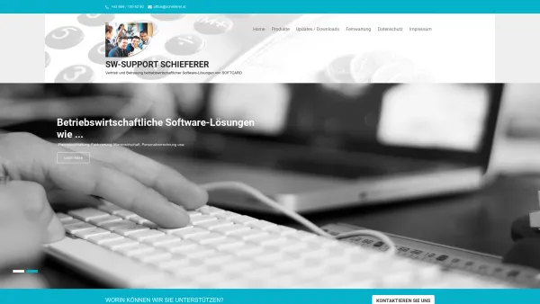 Website Screenshot: SW-Support Schieferer - SW-Support Schieferer – Vertrieb und Betreuung betriebswirtschaftlicher Software-Lösungen von SOFTCARD - Date: 2023-06-15 16:02:34