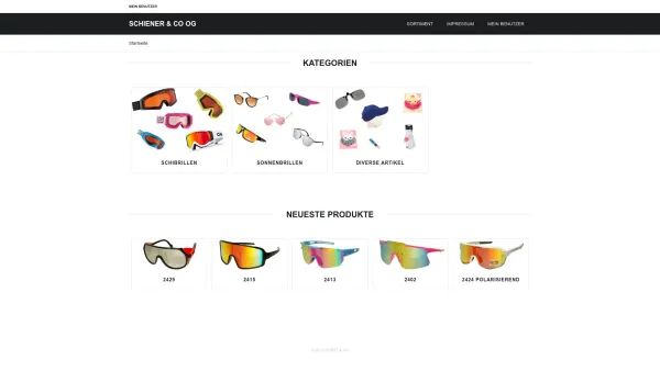 Website Screenshot: Schiener & Co OHG Sportbrillen Import-Export, BRUNOTTI SALICE Eyewear Gepard Sportbrillen - Schiener&#38;CO - Date: 2023-06-14 10:45:00