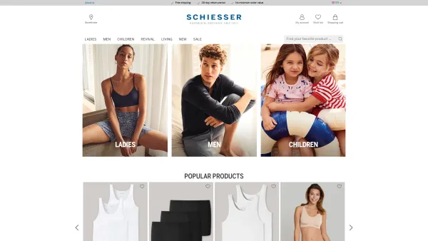 Website Screenshot: Schiesser Alles was Sie berührt - SCHIESSER Underwear | Official SCHIESSER Online Shop - Date: 2023-06-14 10:45:00