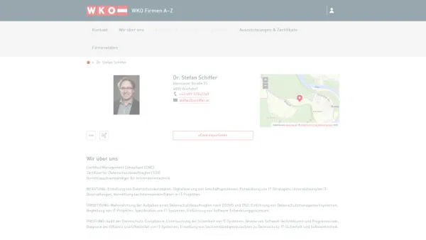 Website Screenshot: IT-Consulting Dr. Stefan Schiffer - Dr. Stefan Schiffer in 4655 Vorchdorf | WKO Firmen A-Z - Date: 2023-06-26 10:20:50