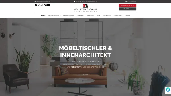 Website Screenshot: Schiffer & Sams GmbH & Co KG - Möbeltischler Bad Ischl – Schiffer & Sams - Date: 2023-06-15 16:02:34