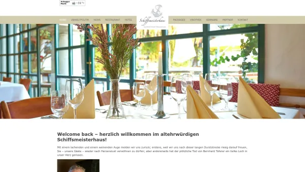 Website Screenshot: Bernhard Schiffsmeisterhaus - Home - Date: 2023-06-26 10:20:50