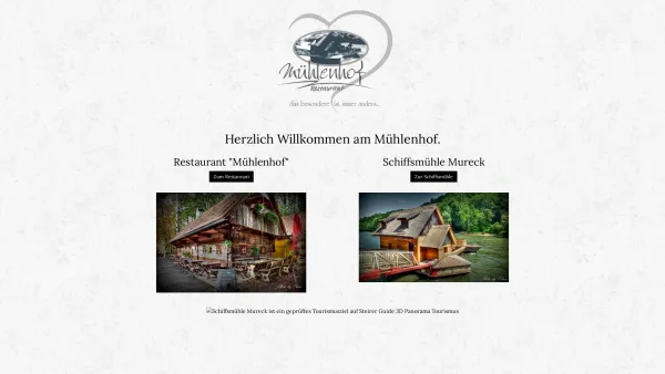 Website Screenshot: Die Murecker Schiffsmühle - Schiffsmühle Mureck - Date: 2023-06-26 10:20:50