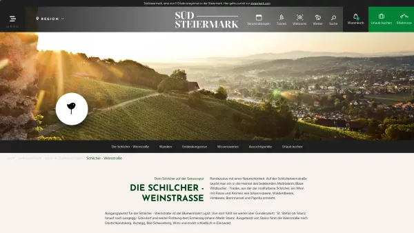 Website Screenshot: Tourismusverband Deutschlandsberg Ferienregion Die Schilcherheimat - Schilcher - Weinstraße in der Südsteiermark | Österreich - Date: 2023-06-15 16:02:34
