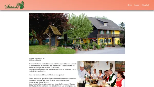 Website Screenshot: Schilcherhof Ligist - Schilcherhof - Home - Date: 2023-06-26 10:20:50