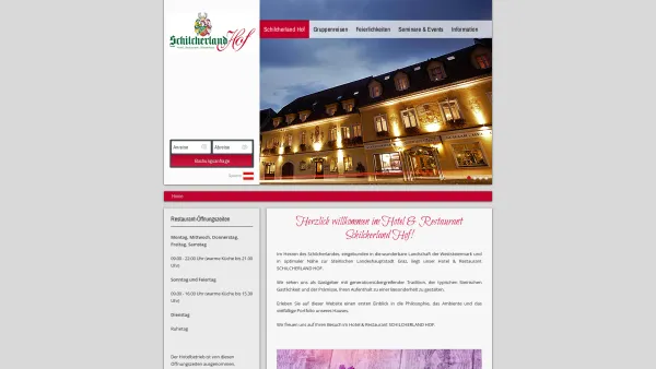 Website Screenshot: Schilcherland-Hof - Schilcherlandhof - Hotel - Restaurant - Stainz - Steiermark - Date: 2023-06-26 10:20:50