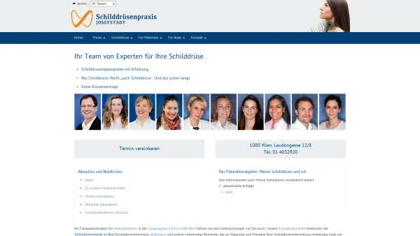Website Screenshot: Schilddrüsenpraxis Josefstadt Univ. Doz. Dr. Georg Zettinig - Schilddrüsenpraxis Josefstadt - Univ. Doz. Dr. Georg Zettinig 1080 Wien - Date: 2023-06-26 10:26:43
