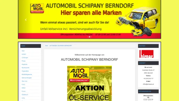 Website Screenshot: Walter index - AUTOMOBIL SCHIPANY BERNDORF | AUTOMOBIL SCHIPANY BERNDORF - Date: 2023-06-26 10:20:50