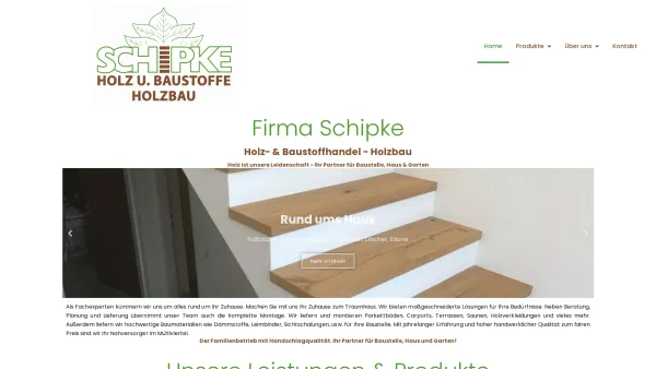 Website Screenshot: Gerhard Schipke Holz und Baustoffhandel - Schipke – Holz- und Baustoffhandel - Date: 2023-06-15 16:02:34