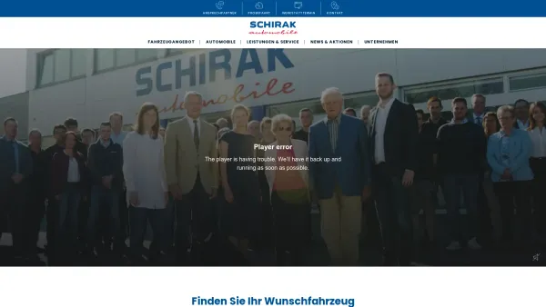 Website Screenshot: Autohaus Schirak - Schirak Automobile — Ihr Autohändler in St. Pölten - Date: 2023-06-26 10:20:53