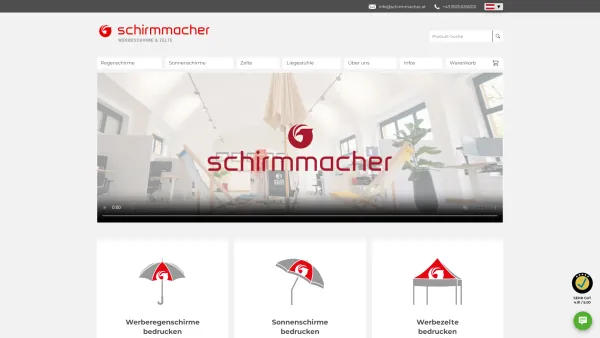 Website Screenshot: schirmmacher Werbeschirme und Zelte - Sonnenschirme bedrucken | Werbeschirme | Zelte - Date: 2023-06-14 10:46:49