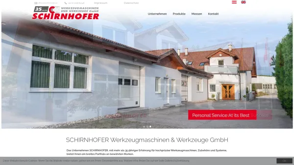 Website Screenshot: Erwin Schirnhofer Werkzeugmaschinen und Werkzeuge Enzesfeld-Lindabrunn Austria - SCHIRNHOFER Werkzeugmaschinen & Werkzeuge GmbH - Date: 2023-06-14 10:45:00