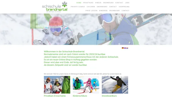 Website Screenshot: Schischule Brandnertal GmbH & Co KG - Schischule Brandnertal - Ihr Partner im Schnee - Date: 2023-06-26 10:20:53