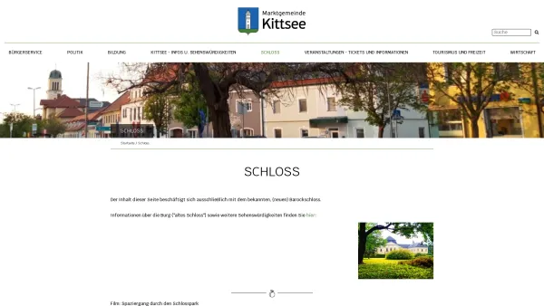 Website Screenshot: Steinhofer Ethnographisches Musuem Schloss Kittsee - Schloss - Marktgemeinde Kittsee - Date: 2023-06-26 10:20:53