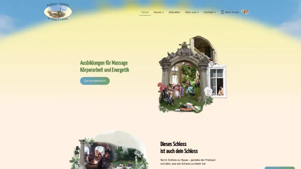 Website Screenshot: Schloss Schule Massageschule - Ausbildungen für Massage, Energetik uvm. | SCHLOSS-SCHULE - Date: 2023-06-26 10:20:53