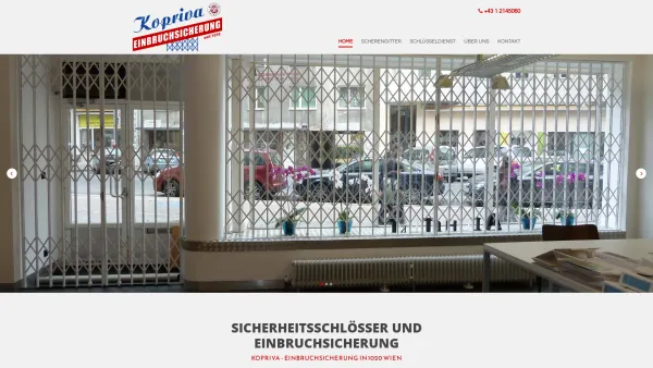 Website Screenshot: Schlosserei Kopriva - in 1020 Wien - Date: 2023-06-14 10:37:44