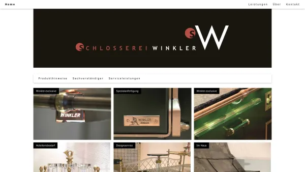 Website Screenshot: Schlosserei Winkler - Schlosserei Winkler - Date: 2023-06-26 10:20:56