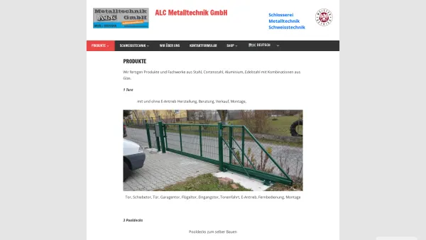 Website Screenshot: Metallbau Helmreich KG - Schlosserei Metalltechnik ALC Metalltechnik GmbH in Kärnten - Date: 2023-06-26 10:20:56