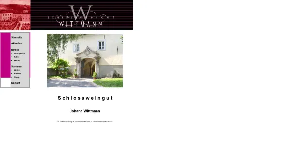Website Screenshot: Schlossweingut Wittmann - Schlossweingut Johann Wittmann - Date: 2023-06-26 10:20:56