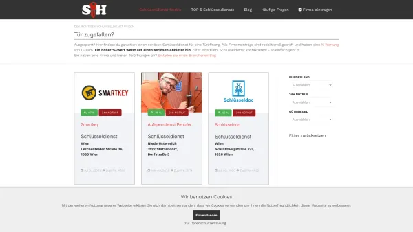 Website Screenshot: Schlüsseldienst Held - Die besten ? Schlüsseldienste in Österreich für Türnotöffnungen - Date: 2023-06-26 10:26:43