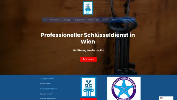 Website Screenshot: Schlüsseldoc - ᐅ Günstige Türöffnung | Schlüsseldienst Wien | Aufsperrdienst Schlüsseldoc - Date: 2023-06-26 10:20:56