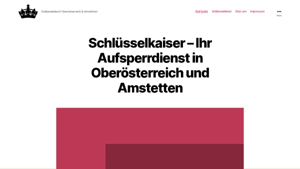 Website Screenshot: Schlüsselkaiser Schlüsseldienst Linz - Schlüsselkaiser – Schlüsseldienst Oberösterreich & Amstetten - Date: 2023-06-26 10:20:56