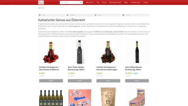 Website Screenshot: Wachauer Spezialitäten und Geschenkeservice - Kulinarischer Genuss aus Österreich » schmankerl-laden.at - Date: 2023-06-26 10:20:56