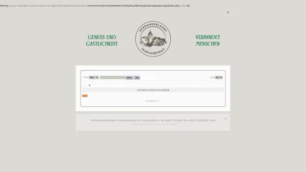 Website Screenshot: Schmankerldorf Vorderweissenbach - TERMINE - Date: 2023-06-26 10:20:56