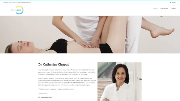 Website Screenshot: Schmerzteam Schmerztherapie Osteopathie & Massage Praxis Wien - Home - Schmerzcoaching / Hilfe zur Selbsthilfe - Date: 2023-06-26 10:20:56