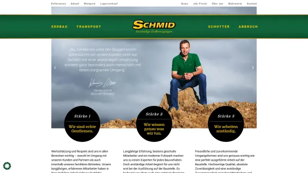Website Screenshot: Schmid Transport GmbH & CoKG - Home | Schmid Erdbau, Roßleithen - Date: 2023-06-26 10:20:56