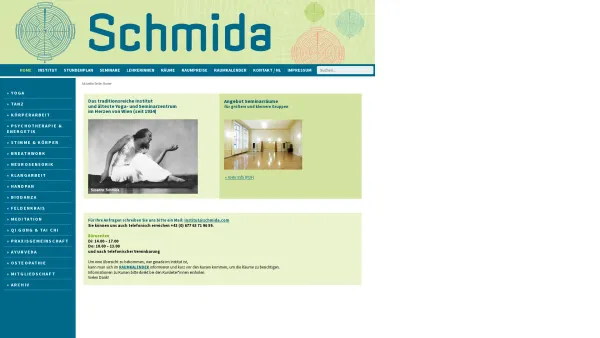 Website Screenshot: Institut Dr. Schmida - Home - Institut Dr. Schmida - Date: 2023-06-26 10:20:56