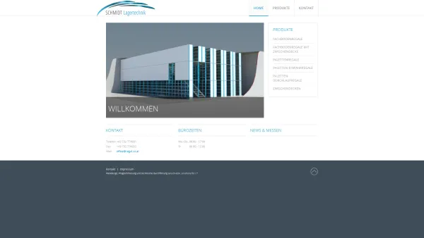 Website Screenshot: Schmidt Lagertechnik - Home - Schmidt Lagertechnik - Date: 2023-06-26 10:20:59