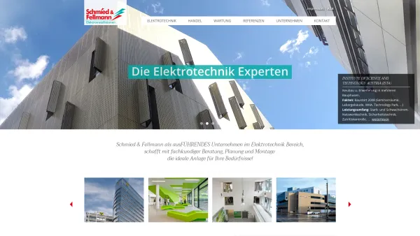 Website Screenshot: Schmied Fellmann - Schmied & Fellmann - Die Elektrotechnik Experten - Date: 2023-06-14 10:45:03