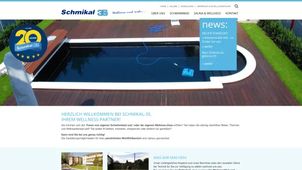 Website Screenshot: 3S Schwimmbad Sauna Schmikal - Schmikal-3S - Schwimmbad, Sauna, Infrarot - Date: 2023-06-26 10:20:59