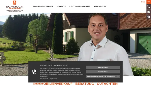 Website Screenshot: Schmuck Immobilien Consulting - Schmuck Immobilien, Leibnitz, Deutschlandsberg, Graz - Schmuck Immobilien - Date: 2023-06-26 10:20:59