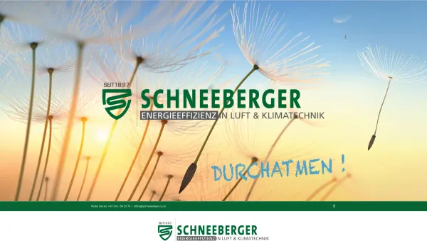 Website Screenshot: J. Schneeberger Ges.m.b.H. Luft und Klimatechnik Bauspenglerei - J. Schneeberger GmbH Graz - Luft- und Klimatechnik - Date: 2023-06-26 10:20:59