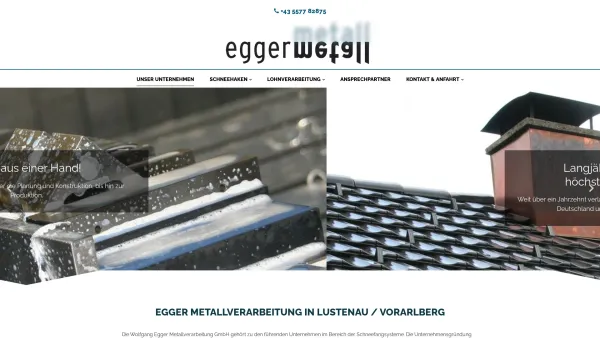 Website Screenshot: Wolfgang Egger Metallverarbeitung GmbH schneestop.at - Egger Metallverarbeitung und Metalltechnik in Lustenau / Vorarlberg - Date: 2023-06-14 10:45:03